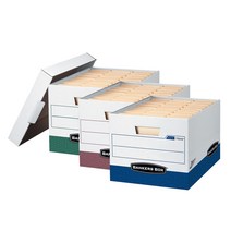 [제이제이오피스] 펠로우즈 뱅커스박스 PRESTO 파일박스 문서보관 서류 정리함, 블루