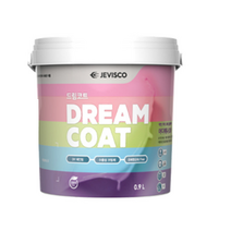 제비스코 벽지페인트 셀프페인트 드림코트 올인원 에그쉘광 0.9L, 크리스탈그레이, 900ml, 1개