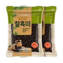 국산 찰흑미 4kg (2kgx2봉), 단품
