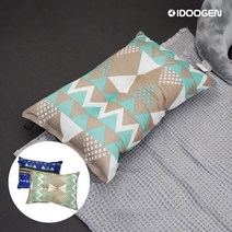 아이두젠 캠핑 자충 에어 베개, 블루