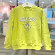 게스키즈 NC12 블링 변형삼각 MTM라임 여아 스팽글 티셔츠 G16KCT051-G5