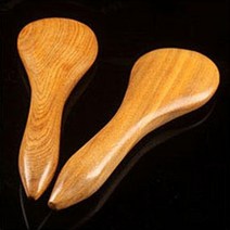 목소장 물소뿔 괄사 마사지 도구 경락, 1개, A10)장미목 얼굴전용