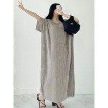 주름 플리츠 롱원피스 빅사이즈 가능 반팔 데일리 홈웨어 등원룩
