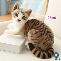 애착인형 고양이인형 리얼동물 귀여운 강아지 장식 진짜같은 봉제, 21