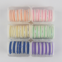 찰떡 파스텔 쿠션 퍼프 12개 세트 상품 비비크림 에어쿠션 케이스, 그린