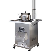 화목난로 가정용 스테인레스 겨울 실내 사무실 곤로, 50cm+부속+7L주전자(3m연통)