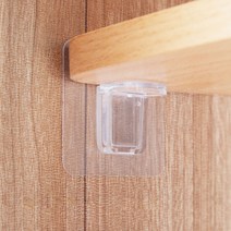 윈프라이스 접착식 선반 받침 다보 고정후크 4p, 일반형