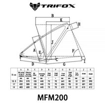 TRIFOX-29er 풀 카본 파이버 MTB 하드 테일 프레임 MFM200 15.5/17/19 인치 오일/기계식 디스크 브레이크 최대 34T, 19, new red