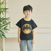 페퍼민트KC 배트맨반팔티 상의 키즈 주니어 유아동복 나들이 데일리 등원룩 티셔츠