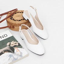 나나구두 여성 3m 브이컷팅 누박 슬링백 플랫슈즈