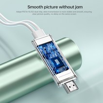 15인치 터치모니터 UPERFECT 3 인 1 quotI-O-S/안드로이드 HDTVquot 케이블 스마트 폰에 적합 Thunderbolt 3.0 지원 및 휴대용 모니터에 연결, [01] 1.5M