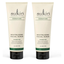 모공크림 Sukin Signature Revitalising Facial 스크럽 All 스킨 Types 4.23 Fl 온스(1온스=약30g) (2 Pack)