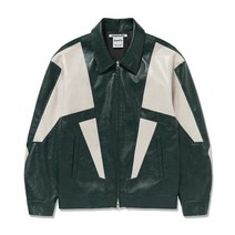 DIADORA X VIVASTUDIO COLOR MIX VEGAN LEATHER JACKET GREEN VLRWCJWU01EGRA 299858