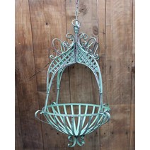 엔틱 화분대 철재 행잉 화분 걸이 행인 플랜트 받침대 거치대 꽃걸이 베란다 마당 장식, A