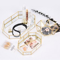 골드프레임 미러 트레이 /팔각L (라지)