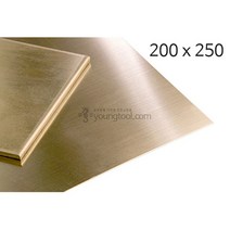황동판 200x250mm 두께 0.6mm 동판 구리판 신주판, 단품