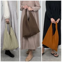 데일리쇼퍼백 레트로 니트 사계절