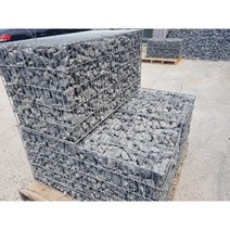 [탄탄1호] 탄탄스톤박스 돌이 들어있는 사각개비온 개비온담장 개비온옹벽 개비온, [탄탄1호]50x30x30