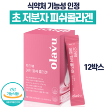 뉴트리커먼 어린 피쉬 콜라겐 3270mg 식약처 인증 개별인정형 피쉬콜라겐펩타이드 최대함량 저분자 비오틴 건강기능식품 어린콜라겐, 12박스(360포)
