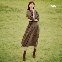 [2만원인하] 더엣지 23SS 핀턱 레이스 원피스