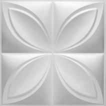 세라믹사이딩 메탈사이닝 아트월 3D 입체 벽 스티커 장식 거실 벽지 벽화 방수 패널 금형 욕실 주방 30x3, 28 M_01 1 Piece-Bright white