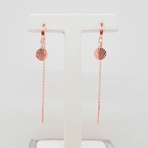 오팔하우스 오팔하우스 14k 조개 원터치 드롭 귀걸이