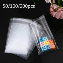 투명 셀로판 OPP 플라스틱 폴리 작은 첼로 자체 밀봉 백 패키지 50/100 pcs 도매, 21.12x20cm 50개