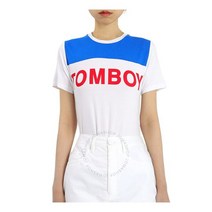 Filles A Papa Ladies Jersey T-Shirt WhiteBlue With Tomboy Size 012 - TOM-WHITEBLUE BODY