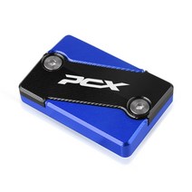 PCX125 PXC150 오토바이 CNC 전 후방 브레이크 용 유체 저장 캡 덮개, 블루/블랙