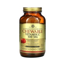 Solgar 솔가 츄어블 비타민C 500 mg 90정 크랜 라즈베리 아스코르빈산 아스코르브산 아세로라 로즈힙 솔땡 고약사 약들약