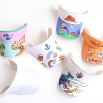 썬캡 만들기 재료 유아 모자 색칠하기 여름 꾸미기 그리기 어린이 유치원 초등 단체 수업 세트 DIY 키트, 여름이야기(이벤트)