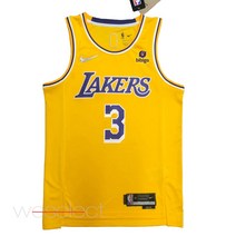 NBA 75주년 기념 다이아몬드 LA 레이커스 아이콘 에디션 앤서니 데이비스 스윙맨 져지 유니폼-비비고 스폰서라벨