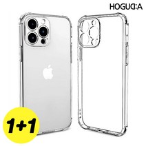 1+1 호구다 방탄 범퍼 투명 젤리 휴대폰 케이스
