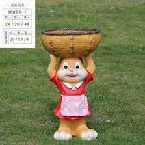 귀여운 토끼 화분 정원 데코 마당 전원주택 가든 테라스 꾸미기 조형물 인테리어 소품, TYPE-5