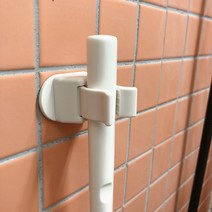 부착식 청소도구 정리 거치대 대걸레 밀대 마대 봉 꽂이 스틱 홀더, 스틱 고정 홀더 2P(할인)