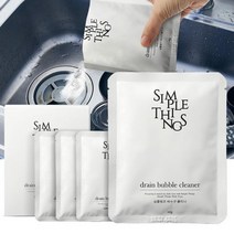 발포배수구크리너 세면대 싱크대 배수관 세정제 세탁조, 배수구 클리너 40g x 4 1+1