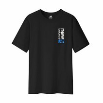 뉴발란스 NB 클래식 스포츠 반팔티 블랙 남자 면티 반팔 티셔츠 MT21902-BK