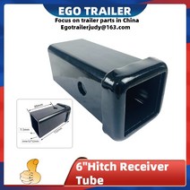 견인볼 6인용 2 히치 리시버 튜브 히치 볼 마운트 리시버의 길이 용접은 표준 2x2에 맞습니다.