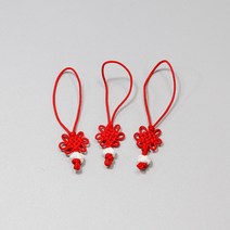 전통매듭 소 1.7cm×8cm 빨강 전통공예 장신구줄전통소품 노리프렌즈 만들기재료 전통꾸미기
