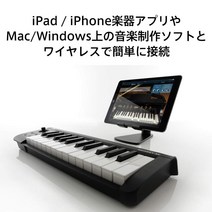 KORG 스테디셀러 무선 MIDI 키보드 microKEY Air-25 음악 제작 DTM 공간 절약으로 집 제작에 최적 휴대 시작할 수 있는 소프트웨어 라이센스 포함 25 열쇠, 상품명참조, 상품명참조