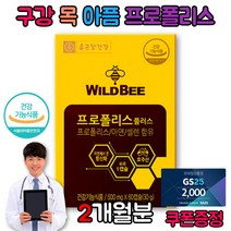 혓바늘 호주산 기관지 목 편도 아플때 헐었을때 영양제 아기 면역력 포르 프로 폴리스