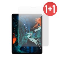 아이디스킨 1+1 아이패드 프로3세대 12.9 강화유리 태블릿 액정 보호필름, 2개