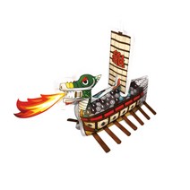컬러룬 그리기 풍선 거북선 + 돛대, 2개