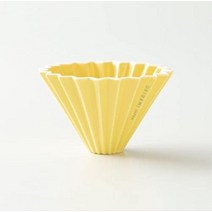 ORIGAMI 오리가미 드리퍼 옐로우 S 사이즈 1 ~ 2 인용 상자 포함 각인 포함 홀더는 별도 판매입니다