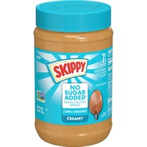Skippy 스키피 무설탕 노슈가 피넛 버터 1.13kg, 1개