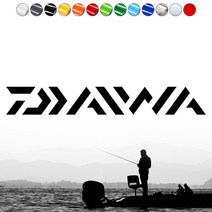 낚시로고스티커 FS005 DAIWA 다이와 조구사마크 태클박스 자동차꾸미기, 1개, 주황L