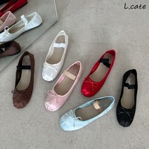 엘케이트 LCATE 여자 플랫슈즈 LKR1239 새틴 리본 메리제인 낮은굽 구두