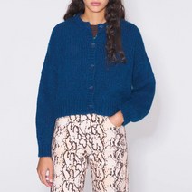 Bimbaylola BLUE BOXY CARDIGAN 빔바이롤라 블루 박시 카디건