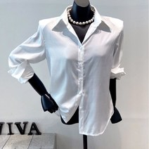 VIVA / [VIVA] 23S 무지 샤이닝 카라 패드셔츠