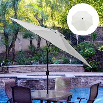 야외 정원 파라솔 방수 정원 안뜰 우산 태양 보호 장치, No.03